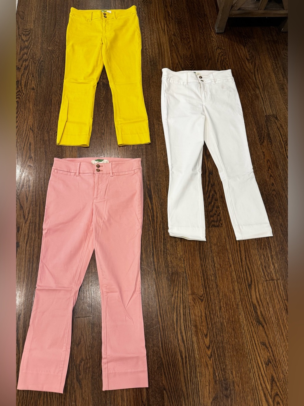 By Anthropolie Cropped Chino Pants Size 2, Lot Of 3 Pair Of Pants